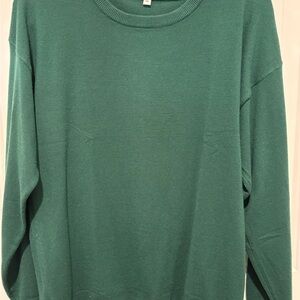 Soft green sweater